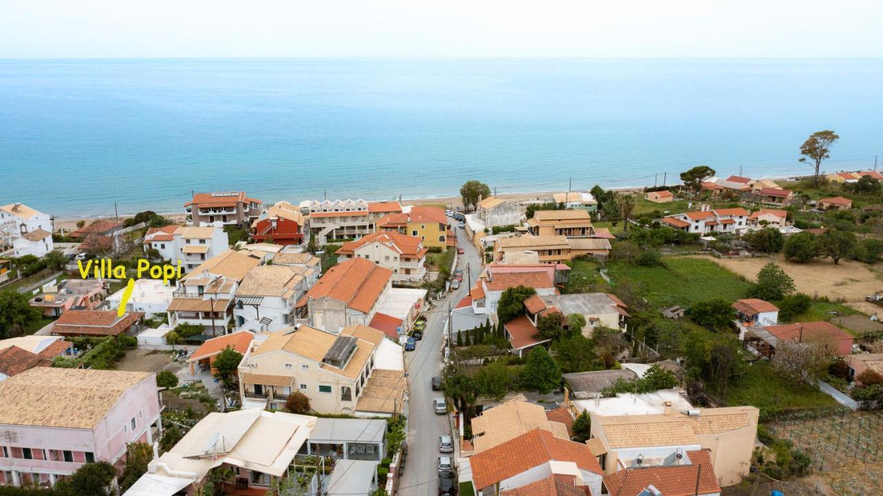 Villa Popi On The Beach Of Agios Gordios Агиос-Гордиос Экстерьер фото
